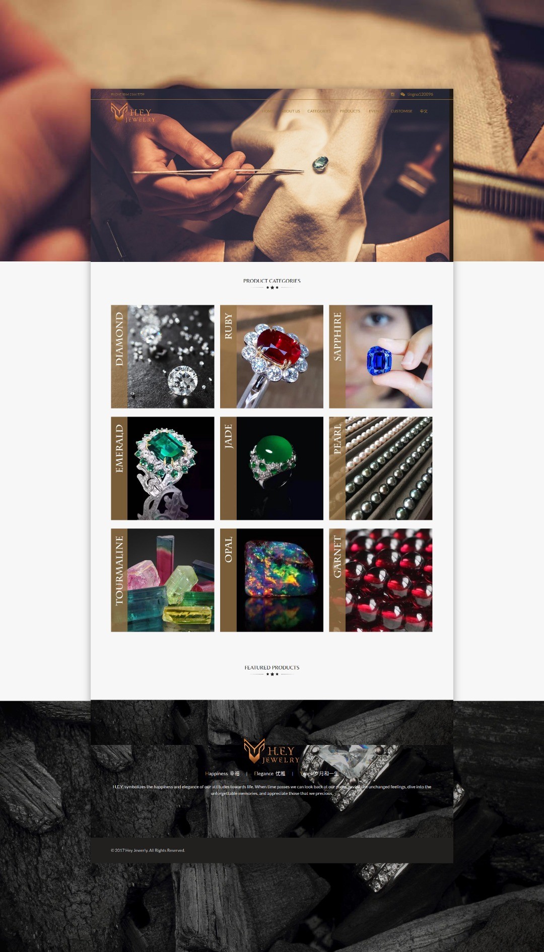 hey homepage mockup
