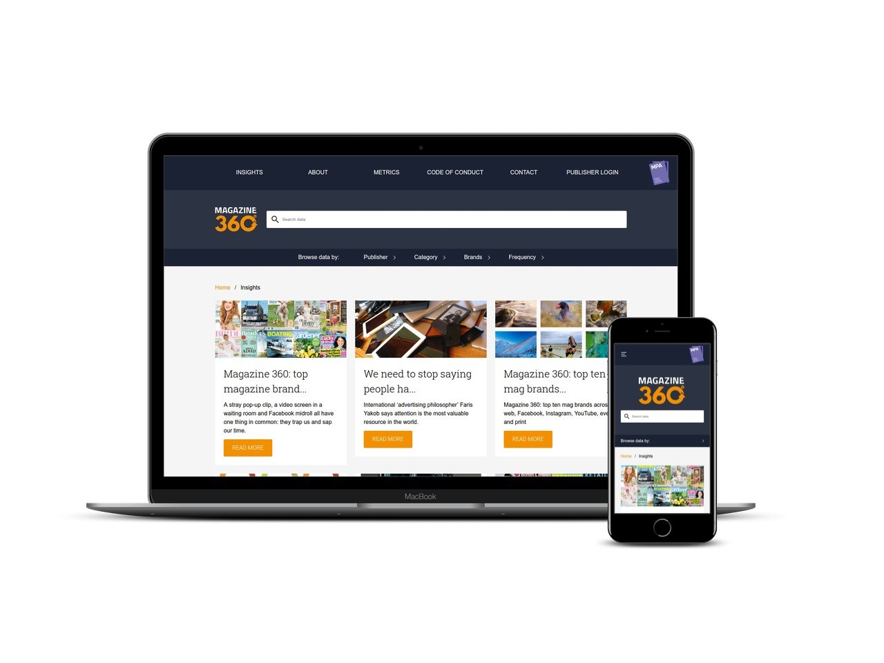 m360 insights responsive mockup